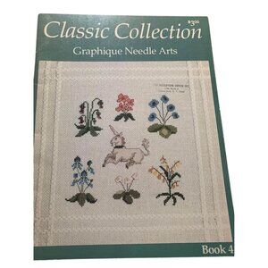 Classic Collection Graphique Needle Arts Cross Stitch Pattern Book 4 Designs